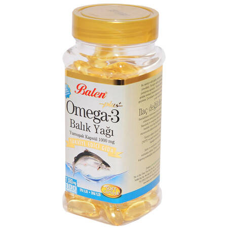 Omega 3 Plus- Balık Yağı Yumuşak 100 Kapsül - 8