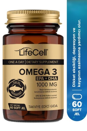 Omega3 Epa Dha 1000 mg – 60 Stück weiche Gel-Fischöl-Unterstützung - 3