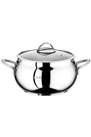 Oms 2031 22*13 cm / 5,0 Lt. Steel Single Pot Plain 2031 Nr. 22 - 1