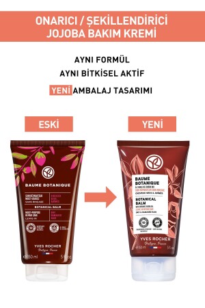 Onarıcı-Şekillendirici (Baume Botanique) Jojoba Prebiyotik Bakım Kremi - Vegan-150 ml - 4