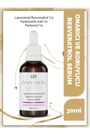 Resveratrol %3 Serum - Onarıcı ve Koruyucu (Liposomal Resveratrol, Hyalüronik Asit, Pantenol) JV064 - 1