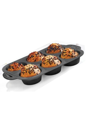 One Piece Lila 6-teilige Silikon-Mini-Kuchenform – Muffinform 6-teilige Form Herzkuchenform 24 - 7