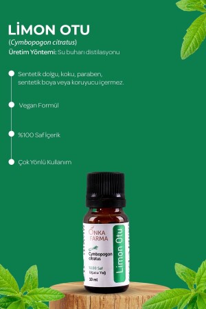 Onka Farma 100 % reines ätherisches Zitronengrasöl – 10 ml - 4