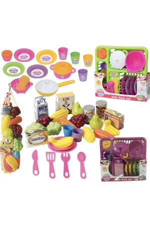 Opportunityproduct Teller Teller Set/Netz Obst Gemüse Set Housekeeping Küche Spielsets 2er Set Q5Q837 - 5