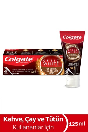 Optic White Whitening Zahnpasta für Kaffee-, Tee- und Tabakkonsumenten, 125 ml - 1