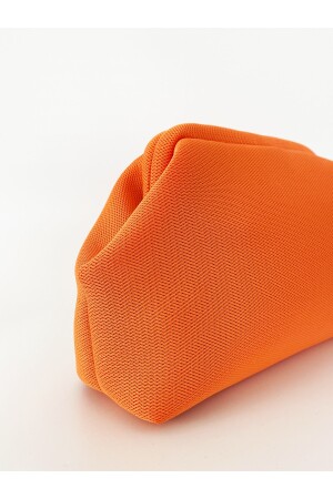 Orangefarbene Clutch-Handtasche für Damen - 4