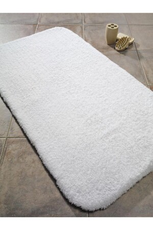 Organic Soft 60x100 Weiße Badematte Puffy Mat Fluffy White - 3