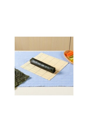 Organik Bambu Sushi Mat - Doğal Nori Sushi Yosunu Elisagidabambumatsushiyosunu - 9