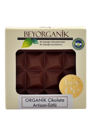 Organik Çikolata Artizan - Sütlü 40gr - 3