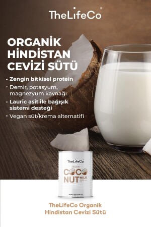 Organik Hindistan Cevizi Sütü 400ml - 4