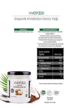 Organik Hindistan Cevizi Yağı 150 ml 2'li (Soğuk Sıkım) - 5