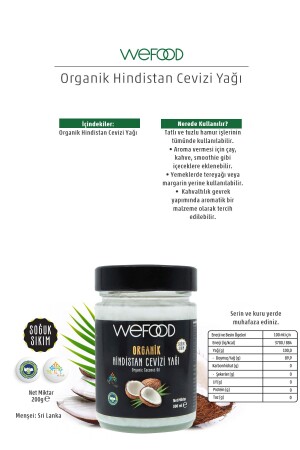 Organik Hindistan Cevizi Yağı 300 ml (Soğuk Sıkım) - 5