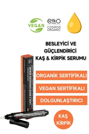 Organik Kaş Kirpik Serumu - Saffron Yağ Kaş Kirpik Oluşumunu Destekler - Vegan - 10