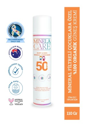 Organik Mineral Filtreli Yüksek Korumalı Bebek Ve Çocuk Güneş Kremi Spf 50 110gr 8684166397024 - 3