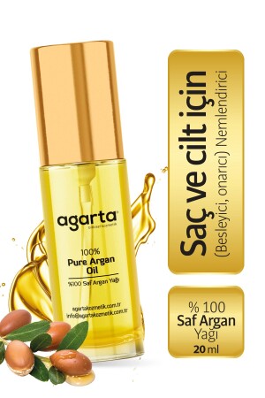 Organik- Soğuk Sıkım %100 Argan Yağı - Saç Ve Vücut Onarıcı Bakım Yağı 20 ml - 3