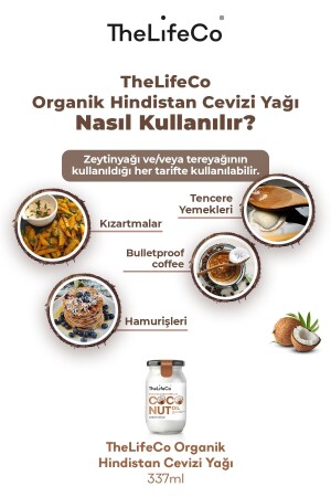 Organik- Soğuk Sıkım Hindistan Cevizi Yağı 337 Ml (vegan) - 9