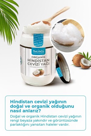 Organik- Soğuk Sıkım Hindistan Cevizi Yağı 337 ml X 2 Adet (VEGAN) - 4