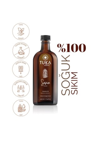 Organik Susam Yağı 100 ml (Soğuk Sıkım) TUKA2002 - 1