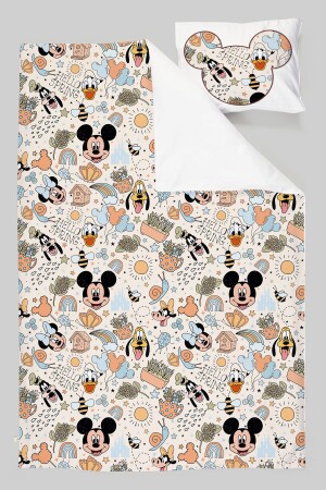 Organik Tek Kişilik Nevresim Takımı - Cartoon Serisi - Mickey Ve Arkadaşları Pattern ETNTT1BCCS034 - 5