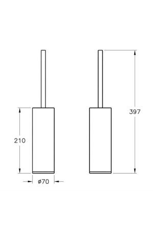 Origin Toilettenbürstenhalter Chrom A44893 - 7