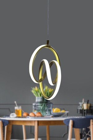 Orjinal Imza Modern Gold Kasa Beyaz Işık Led Avize Imza Ledli Avize TYC00625160992 - 1