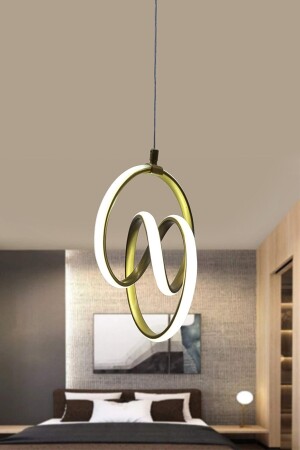 Orjinal Imza Modern Gold Kasa Beyaz Işık Led Avize Imza Ledli Avize TYC00625160992 - 5