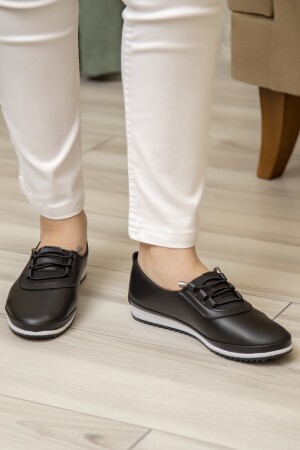 Orthopädische Daily Soft Damen-Ballerinas aus Leder mit Schnürung 6006 - 4