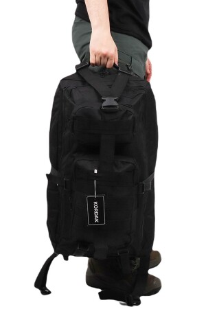 Outdoor 65 Lt Schwarzer Camping Mountaineer Urlaubsrucksack – Schwarze Tasche KORDAKMRKT65 - 8