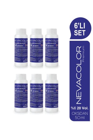 Oxidationscreme 50 ml – 20 Vol. 6 % 6 Packungen - 2