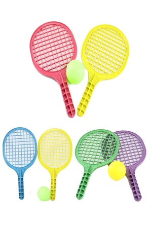 Oyuncak 10'lu Set Plastik Raket Karne Hediyesi Okul Öncesi Hediyelik 16 Cm Mini Boy Tenis Raketi HYD-8945828-5358 - 4