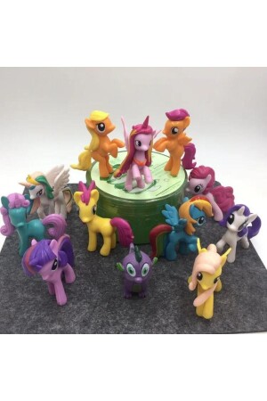 Oyuncak 12 Li Set Figür Oyuncak Pony Ler Oyuncakları 12li - 7