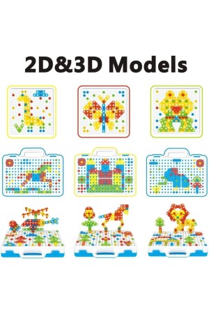 Oyuncak Matkaplı 3d Yaratıcı Tamir Seti Puzzle Eğitici - 8