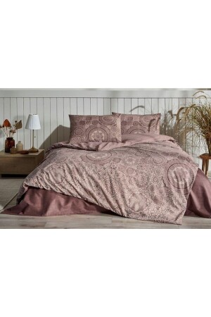 ÖZDİLEK SINGLE Claret Red MANDALA MISTICO DUVET COVER SET 8697353592508 - 2