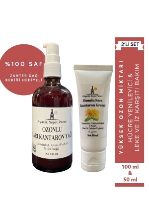 Ozonlu Sarı Kantaron Yağı 100 ml Ve Ozonlu Sarı Kantaron Yağı Kremi 50 ml 2'li Set 000171 - 1