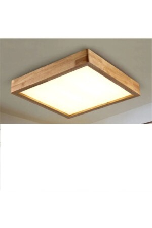 Öztu Holz Decke Led Beleuchtung Kronleuchter 30x30ncm Wohnzimmer Schlafzimmer Küche 6500k Weißes Licht öztuahşap 0002 - 2