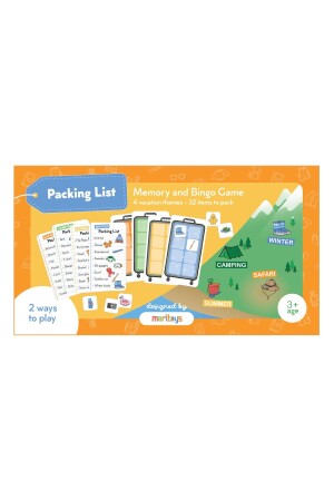 Packing List: Bavul Toplama Aile Hafıza Ve Dikkat Oyunu 56 adet oyun kartı - 1