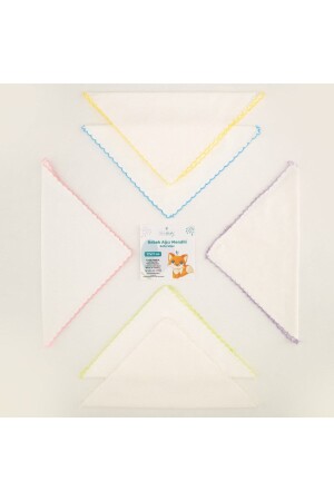 Packung mit 20 Baby-Mundtüchern – Weiß – Drool Wipes Mundwischtücher aus Baumwolle 17 x 17 cm NVBBAM - 5