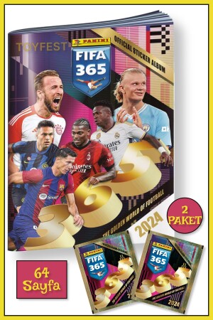 Panini Fifa 365 2024 Fußballspieler-Aufkleber, Karten, Album, Magazin + 2er-Pack (10 Aufkleber) - 3