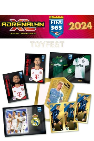 Panini Fifa 365 2024 Fußballspieler-Aufkleber, Karten, Album, Magazin + 2er-Pack (10 Aufkleber) - 10