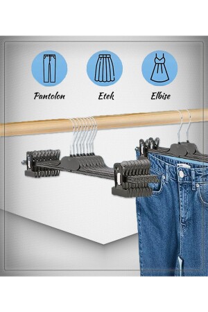 Pantalon Etek Askısı Mandallı 10'lu - 9