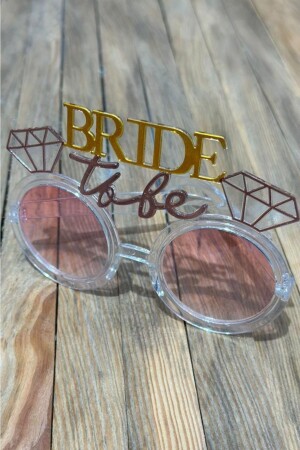 Partybrille Bride To Be Silber Rosa - 2