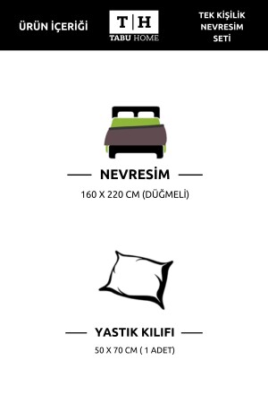 Parure Tek Kişilik Nevresim Seti PR-TK-ST - 4