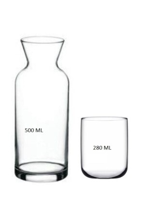 Paşabahce Nachttisch-Krug-Set 1 Flasche 1 Glas 10527011109521 - 4