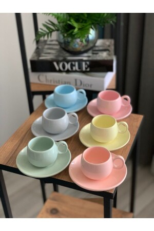 Pastel Kahve Fincanı Takımı 003-6 - 2