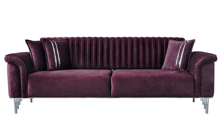 Paula Silver Sofa - 4