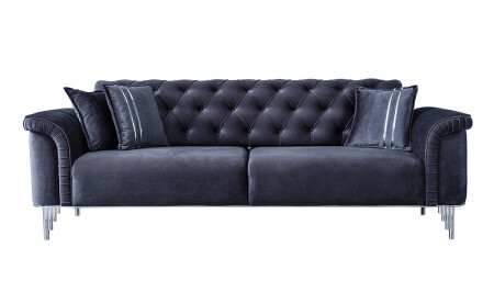 Paula Silver Sofa - 5