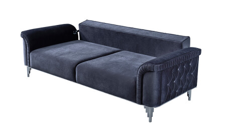 Paula Silver Sofa - 6