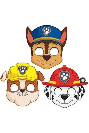 Paw Patrol Kağıt Maske 6 Adet - 2