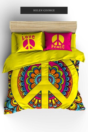 Peace Doppel-Bettbezug-Set HGN9057 - 6