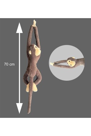 Peluş Maymun, Elleri Yapışabilen Uyku Ve Oyun Arkadaşı -70 Cm monkeysole - 2